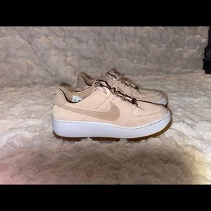Women’s tan Air Force 1 suede size 8.5